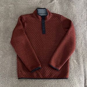Marine Layer Corbet Reversible Pullover Burgundy / Blue Size M
